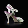 A2 Glittery Flowers heel 9 cm