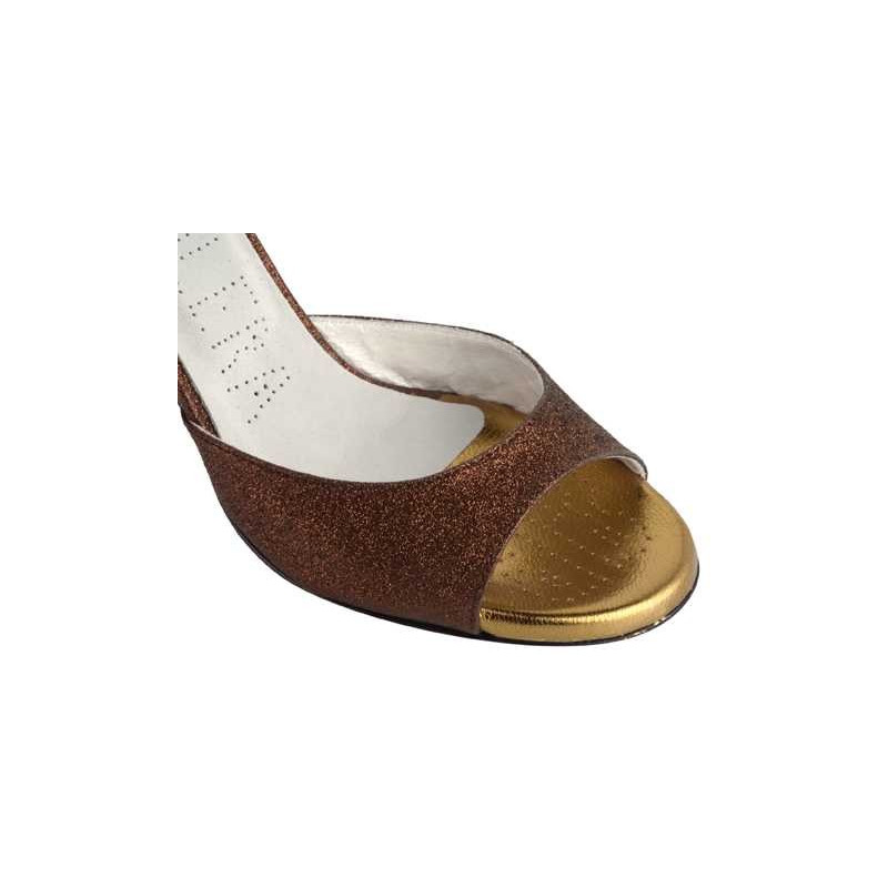 A1 Glitter Bronzo Tacco 6 cm