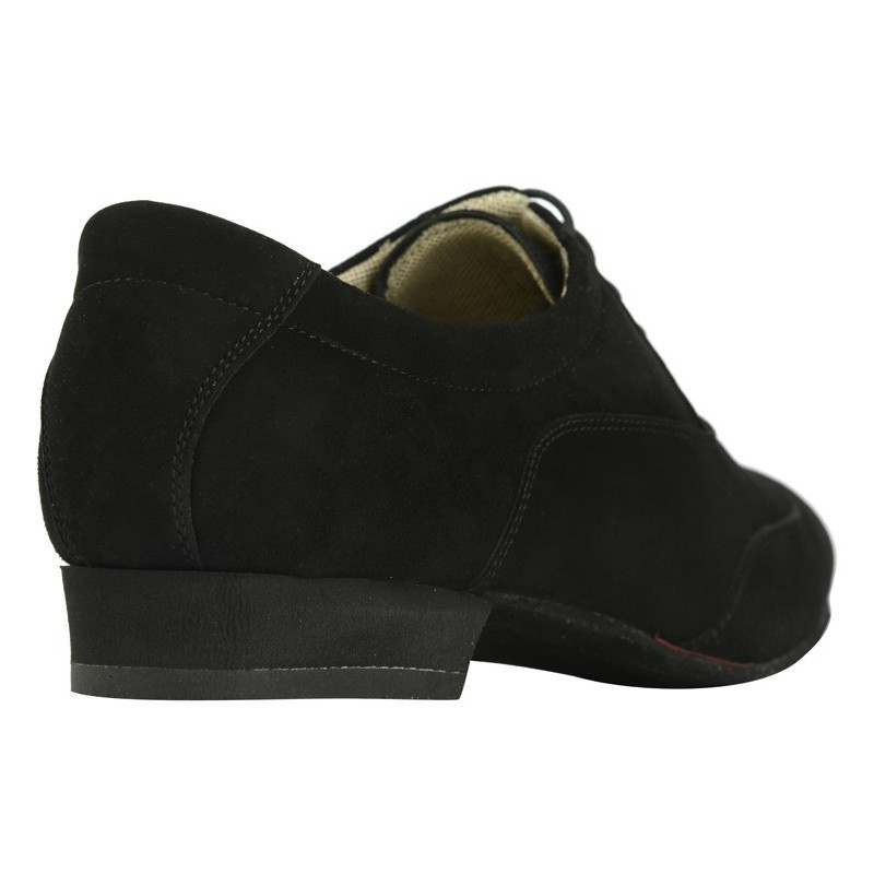 100 Camoscio Nero Suola Cuoio