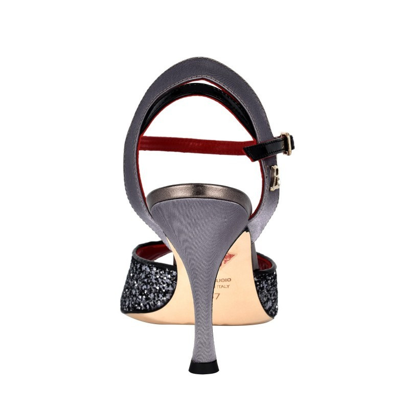 A2B Glitter Canna di Fucile Tacco 9 cm con Piccolo Difetto