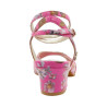 D32 Fucsia Fiori heel 4 cm
