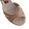 Scarpa da tango donna in nappa color beige  | Tangolera Shoes