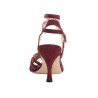 Tangolera A33 Bordeaux – Suede Tango Shoe with 7 cm Heel