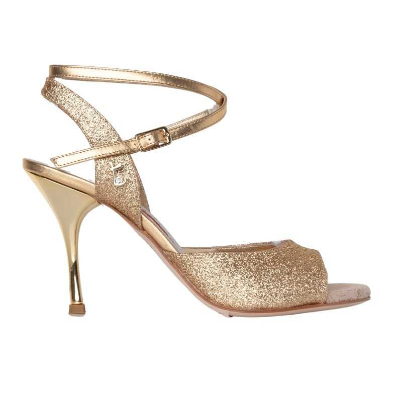 Buy A1CL Glitter Golden Heel 9 cm
