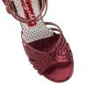 Scarpa da tango donna in colore  Bordeaux  A33CL Bordeaux Pitoncino Tacco 9 cm | Tangolera Shoes