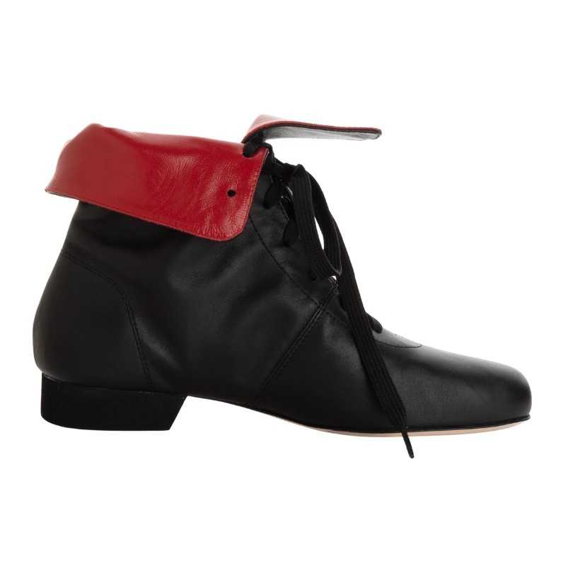 Women's tango shoe in black Nappa leather | Tangolera Shoes