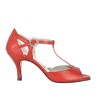 N11B Nappa rossa Glitter Tacco 7 cm – Scarpe da Tango Necesita Italian Tango Shoes