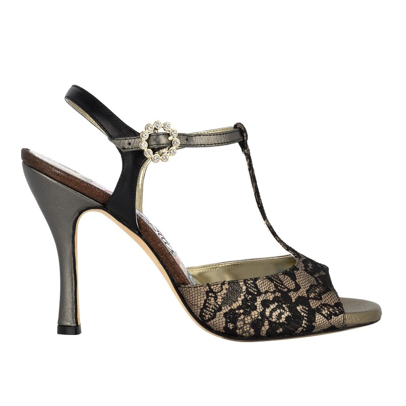 N11 Mirada Encaje Tacco 9 cm – Scarpe da Tango Necesita Italian Tango Shoes