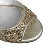 A1 Glitter Platino Tacco 7 cm MARCHIO BANDOLERA