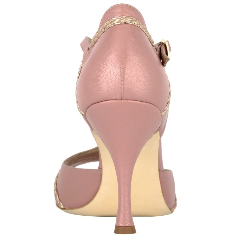 Scarpa da tango donna A7BIS Perlato Rosa heel 8 cm WITH A SMALL DEFECT  | Tangolera Shoes
