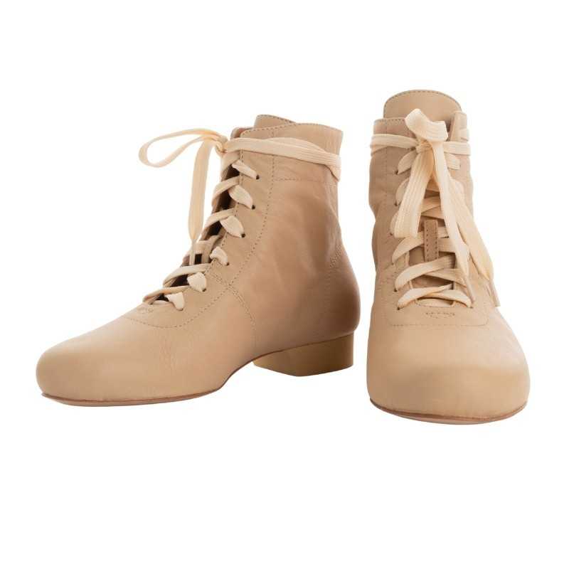 Scarpa da tango donna in Nappa color beige| Tangolera Shoes