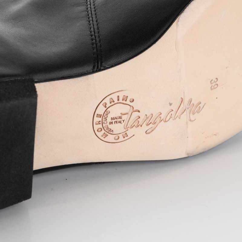 Women's tango shoe in black Nappa leather | Tangolera Shoes