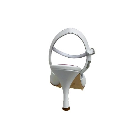 Scarpa da tango donna A1 Total White Tacco 7 cm  | Tangolera Shoes