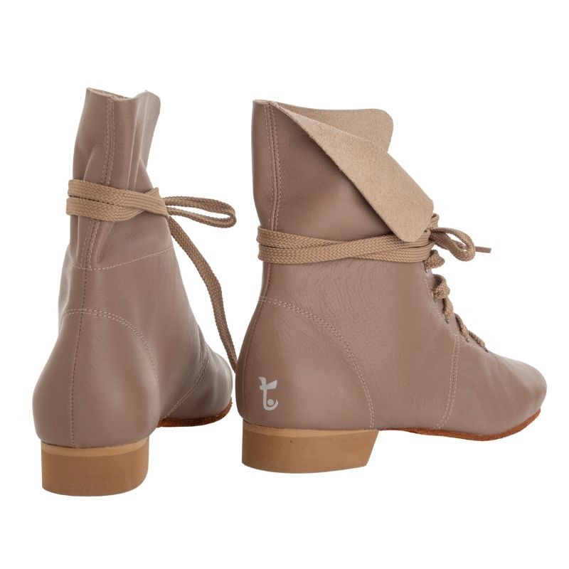 Stivaletto Donna Tortora Suola Bufalina CON PICCOLO DIFETTO