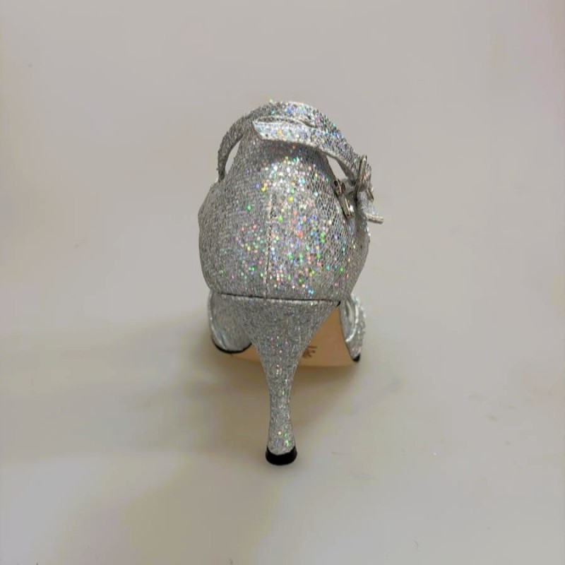 Scarpa da tango donna A99 Rimini Mirror Tacco 9 cm Suola in Cuoio CON PICCOLO DIFETTO  | Tangolera Shoes