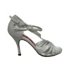 Scarpa da tango donna A99 Rimini Mirror Tacco 9 cm Suola in Cuoio CON PICCOLO DIFETTO  | Tangolera Shoes