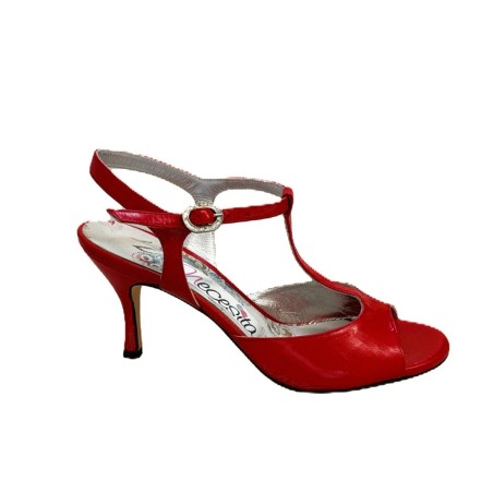 N11B Nappa rossa Glitter Tacco 7 cm CAMPIONE – Scarpe da Tango Necesita Italian Tango Shoes