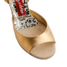 Scarpa da tango donna A1CL Oro Laminato Tacco 9 cm CON PICCOLO DIFETTO  | Tangolera Shoes