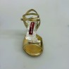 Scarpa da tango donna A31CL Laminato Oro Tacco 9 cm CON PICCOLO DIFETTO  | Tangolera Shoes