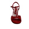 Scarpa da tango donna C1 Rosso Pianta Larga Tacco 7 cm CAMPIONE | Tangolera Shoes