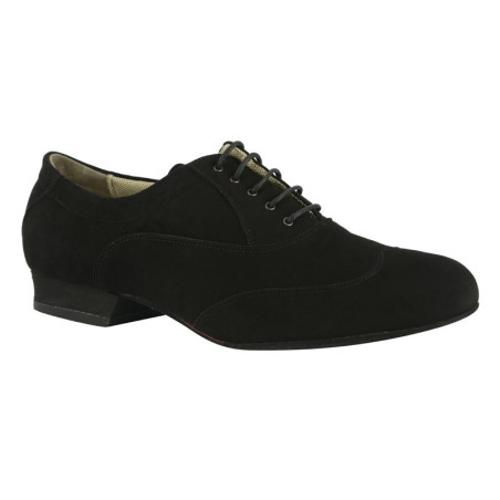 100 Camoscio Nero Suola Cuoio