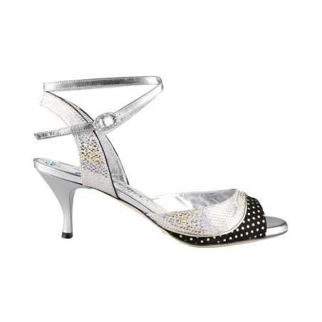 N1CL Argento Cangiante Tacco 6 cm