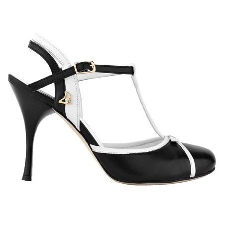 Buy A14DOLL Nappa Nera Bianca Heel 9 cm